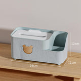 Maxbell Tissue Box Holder Desktop Storage Box Case for Night Stand Office Dresser Green S