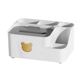 Maxbell Tissue Box Holder Desktop Storage Box Case for Night Stand Office Dresser White L