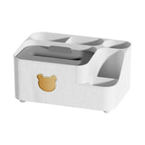 Maxbell Tissue Box Holder Desktop Storage Box Case for Night Stand Office Dresser White L