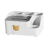 Maxbell Tissue Box Holder Desktop Storage Box Case for Night Stand Office Dresser White L