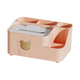 Maxbell Tissue Box Holder Desktop Storage Box Case for Night Stand Office Dresser Pink L