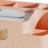 Maxbell Tissue Box Holder Desktop Storage Box Case for Night Stand Office Dresser Pink L