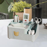 Maxbell Tissue Box Holder Desktop Storage Box Case for Night Stand Office Dresser Green Large