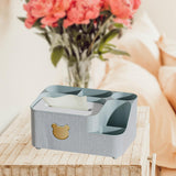 Maxbell Tissue Box Holder Desktop Storage Box Case for Night Stand Office Dresser Green Large