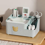 Maxbell Tissue Box Holder Desktop Storage Box Case for Night Stand Office Dresser Green Large