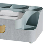 Maxbell Tissue Box Holder Desktop Storage Box Case for Night Stand Office Dresser Green Large