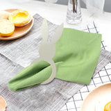 Maxbell 20Pcs Elegant Napkin Rings Bracket Ornament Accessories for Easter Home