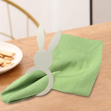Maxbell 20Pcs Elegant Napkin Rings Bracket Ornament Accessories for Easter Home