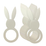 Maxbell 20Pcs Elegant Napkin Rings Bracket Ornament Accessories for Easter Home