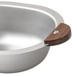 Maxbell 500ml Stainless Steel Bowl Multipurpose with Wooden handle for Dessert Soup