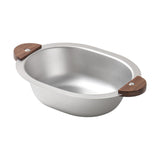 Maxbell 500ml Stainless Steel Bowl Multipurpose with Wooden handle for Dessert Soup