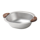 Maxbell 500ml Stainless Steel Bowl Multipurpose with Wooden handle for Dessert Soup