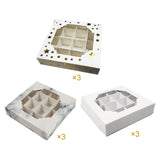 Maxbell Paper Chocolate Packaging Box Cookie Boxes for Celebration Birthday Carnival Star marble