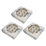 Maxbell Paper Chocolate Packaging Box Cookie Boxes for Celebration Birthday Carnival Marble