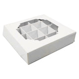 Maxbell Paper Chocolate Packaging Box Cookie Boxes for Celebration Birthday Carnival White