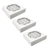 Maxbell Paper Chocolate Packaging Box Cookie Boxes for Celebration Birthday Carnival White