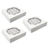 Maxbell Paper Chocolate Packaging Box Cookie Boxes for Celebration Birthday Carnival White