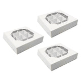 Maxbell Paper Chocolate Packaging Box Cookie Boxes for Celebration Birthday Carnival White
