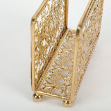 Maxbell Creative Tabletop Napkin Holder Tissue Holder for Dining Table Decoration Aureate