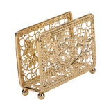 Maxbell Creative Tabletop Napkin Holder Tissue Holder for Dining Table Decoration Aureate