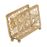 Maxbell Creative Tabletop Napkin Holder Tissue Holder for Dining Table Decoration Aureate