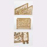 Maxbell Creative Tabletop Napkin Holder Tissue Holder for Dining Table Decoration Aureate