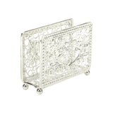 Maxbell Creative Tabletop Napkin Holder Tissue Holder for Dining Table Decoration Argent