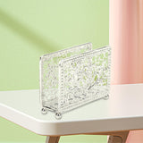 Maxbell Creative Tabletop Napkin Holder Tissue Holder for Dining Table Decoration Argent