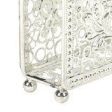 Maxbell Creative Tabletop Napkin Holder Tissue Holder for Dining Table Decoration Argent