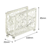 Maxbell Creative Tabletop Napkin Holder Tissue Holder for Dining Table Decoration Argent