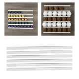 Maxbell Wall Mount Coffee Pod Holder Space Saving Storage Rack for Bar Kitchen Hotel White