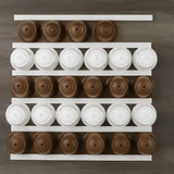 Maxbell Wall Mount Coffee Pod Holder Organizer for Countertop Coffee White