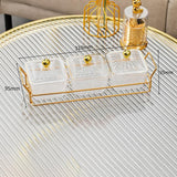 Maxbell Divided Serving Dishes Dried Fruit Plate Nuts Tray for Snacks Clear 3 Grids