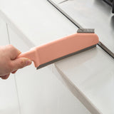 Maxbell Multifunctional Cleaning Brush Durable Shower for Countertop Home Corner Pink