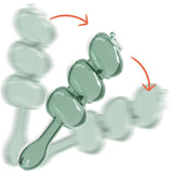 Maxbell Rice Balls Shaker DIY Sushi Decor Food Grade for Camping Home Outing Red