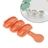 Maxbell Rice Balls Shaker DIY Sushi Decor Food Grade for Camping Home Outing Red