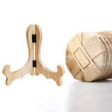 Maxbell Easel Plate Display Photo Holder Stand for Picture Frames Photo Easel Decor Beige