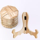 Maxbell Easel Plate Display Photo Holder Stand for Picture Frames Photo Easel Decor Beige