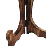 Maxbell Easel Plate Display Photo Holder Stand for Picture Frames Photo Easel Decor Brown