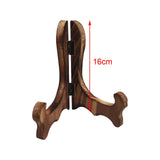 Maxbell Easel Plate Display Photo Holder Stand for Picture Frames Photo Easel Decor Brown