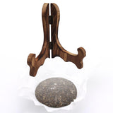 Maxbell Easel Plate Display Photo Holder Stand for Picture Frames Photo Easel Decor Brown