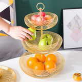 Maxbell Round Countertop Storage Tray Table Bathroom Vegetable Fruit Basket Bowl