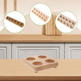Maxbell Multi Grid Egg Holder Portable Double Row for Fridge Refrigerator Household 6 Hole