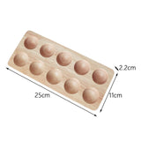 Maxbell Multi Grid Egg Holder Portable Double Row for Fridge Refrigerator Household 10 Slot