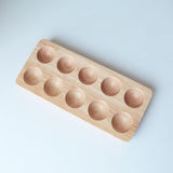 Maxbell Multi Grid Egg Holder Portable Double Row for Fridge Refrigerator Household 10 Slot