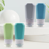 Maxbell Silicone Travel Bottle Leakproof Squeezable Portable for Soap Lotion Shampoo 4Pcs