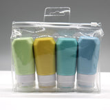 Maxbell Silicone Travel Bottle Leakproof Squeezable Portable for Soap Lotion Shampoo 4Pcs