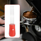 Maxbell Stainless Steel Coffee Stirrer Coffee Stirring Tool for Coffee Shop Hotel Red