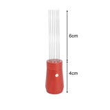 Maxbell Stainless Steel Coffee Stirrer Coffee Stirring Tool for Coffee Shop Hotel Red