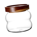 Maxbell Storage Jar with Airtight Lid Transparent Food Storage Canisters for Kitchen 340ML thread